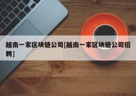 越南一家区块链公司[越南一家区块链公司招聘]